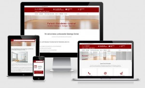 Homepage f&uuml;r Parkettleger, Hamburg